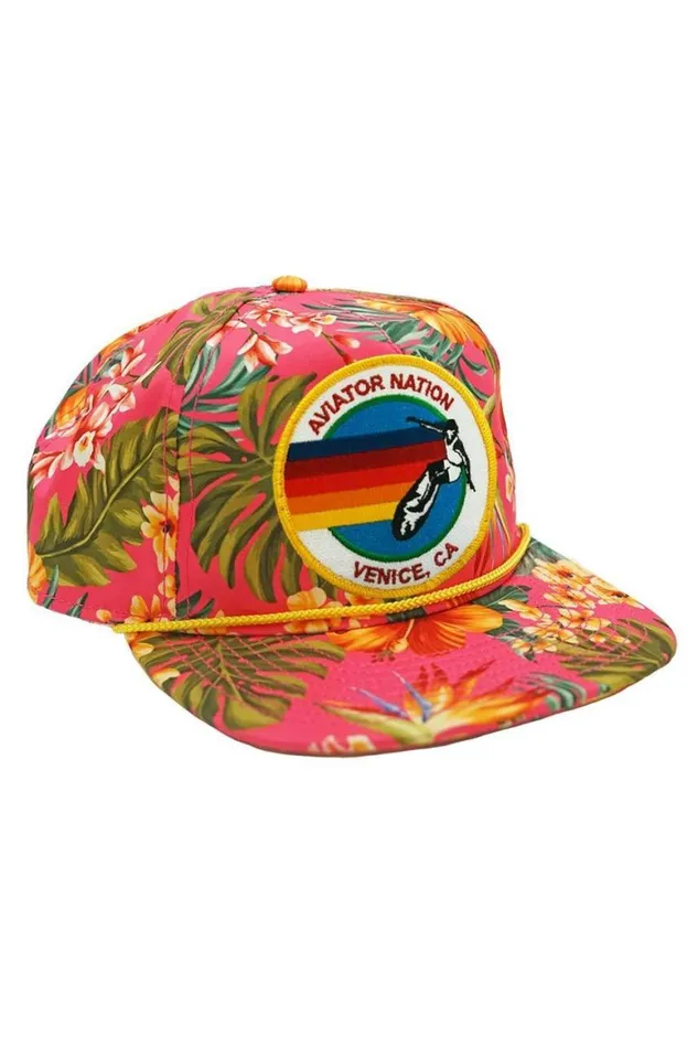 WomenMen Trucker Hats Aviator Nation Signature Venice Vintage Safari Twill LowRise Trucker