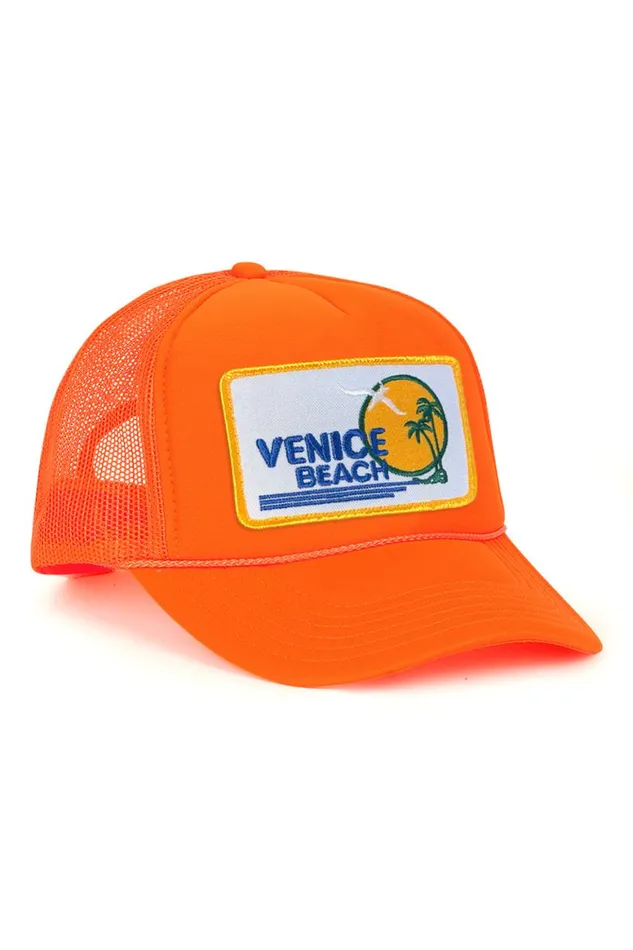 WomenMen Trucker Hats Aviator Nation Venice Beach Vintage Trucker Hat