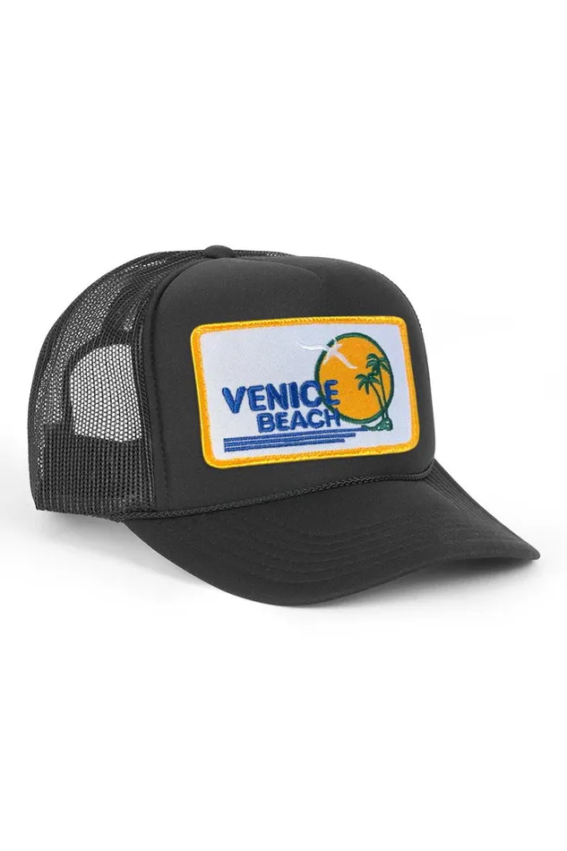 WomenMen Trucker Hats Aviator Nation Venice Beach Vintage Trucker Hat
