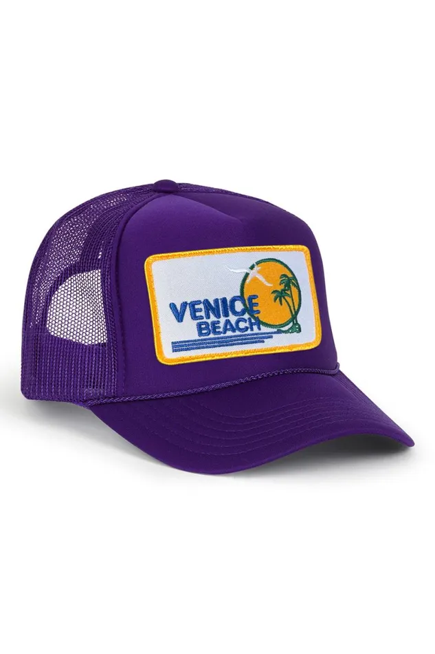 WomenMen Trucker Hats Aviator Nation Venice Beach Vintage Trucker Hat