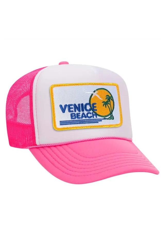 WomenMen Trucker Hats Aviator Nation Venice Beach Vintage Trucker Hat