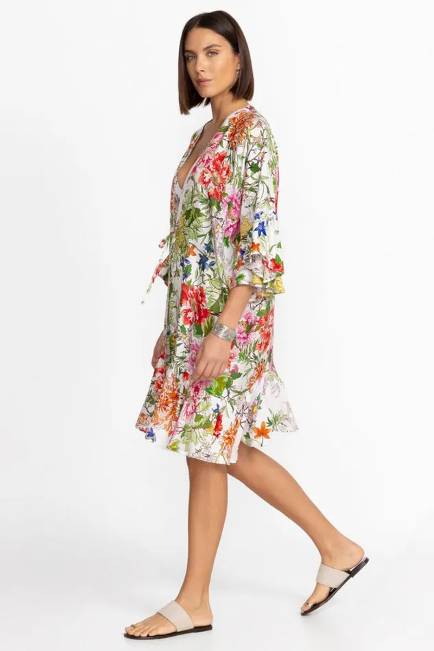 Women METALLI GIORNO RUFFLE KIMONO Metalli Giorno Johnny Was Swim and Resort Women METALLI GIORNO RUFFLE KIMONO Metalli Giorno Johnny Was Swim and Resort