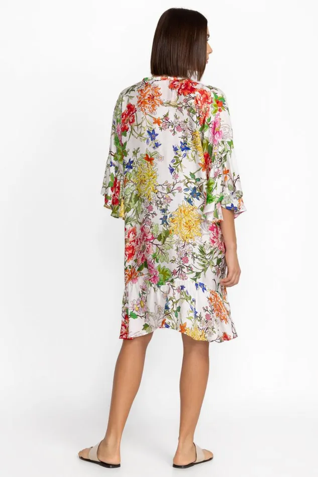 Women METALLI GIORNO RUFFLE KIMONO Metalli Giorno Johnny Was Swim and Resort Women METALLI GIORNO RUFFLE KIMONO Metalli Giorno Johnny Was Swim and Resort