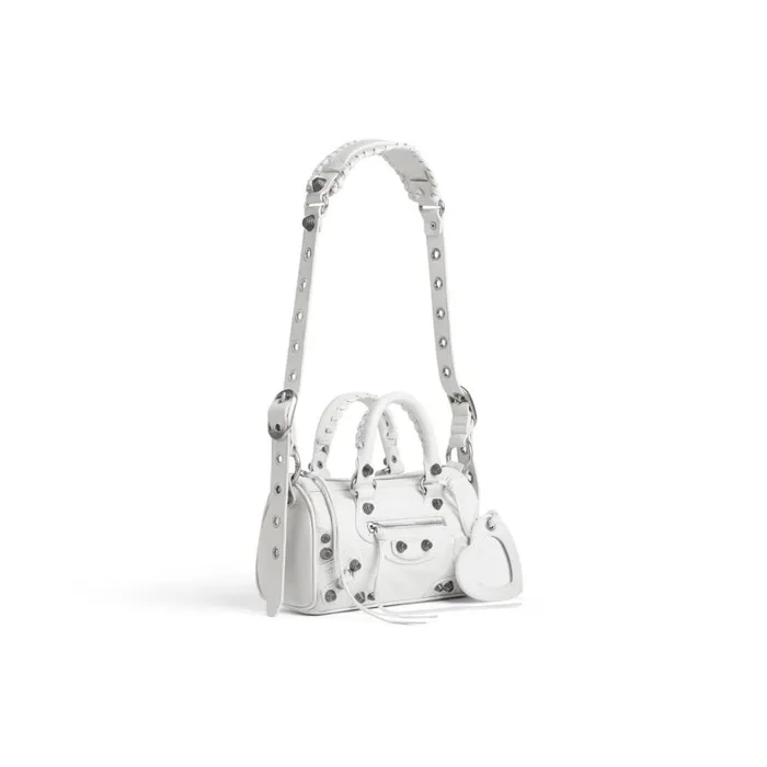 Women Mini Bags Balenciaga Le Cagole Mini Duffle Bag In Optic White