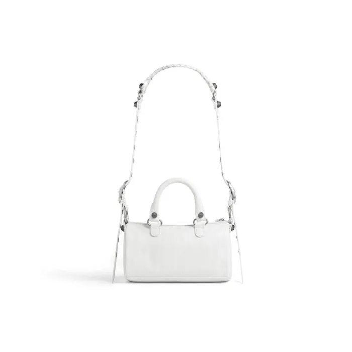 Women Mini Bags Balenciaga Le Cagole Mini Duffle Bag In Optic White