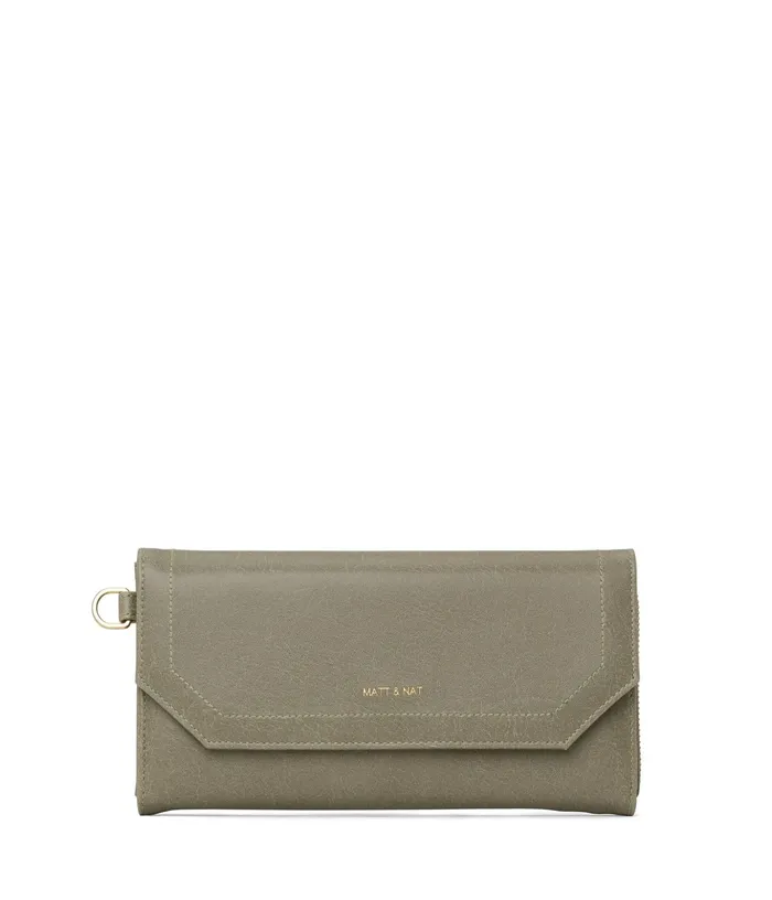 Women Mion Vegan Wristlet Wallet 8211 Vintage Sage Matt and Nat Wallets
