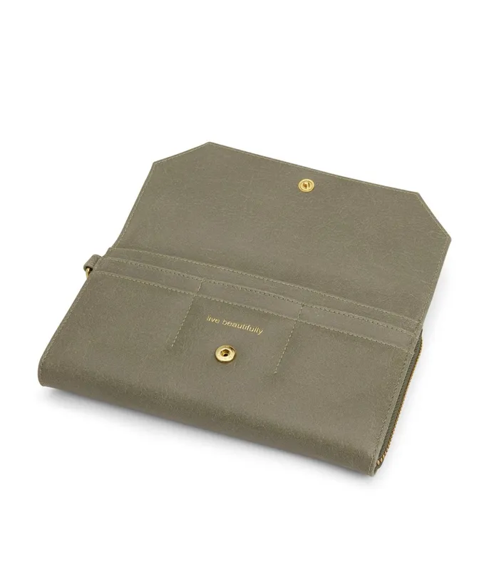 Women Mion Vegan Wristlet Wallet 8211 Vintage Sage Matt and Nat Wallets