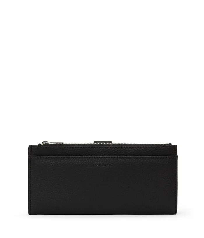 Women Motiv Vegan Wallet 8211 Purity Black Matt and Nat Wallets