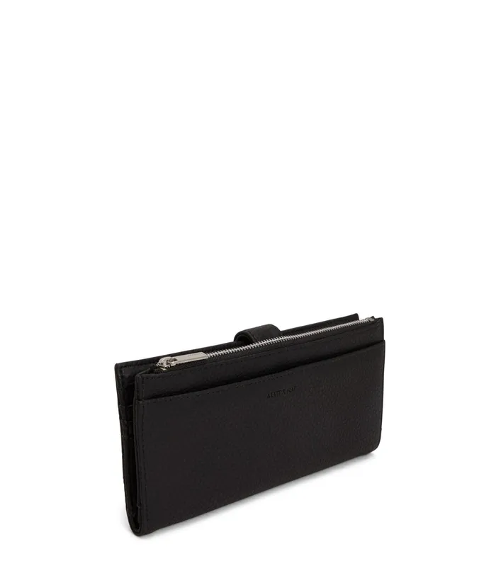 Women Motiv Vegan Wallet 8211 Purity Black Matt and Nat Wallets