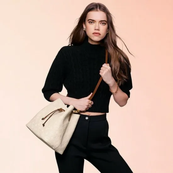 Women NeoNoe Bag Louis Vuitton Louis Vuitton Nono MM Cream M45307 Navy M45306 8211 Louis Vuitton Handbag Store