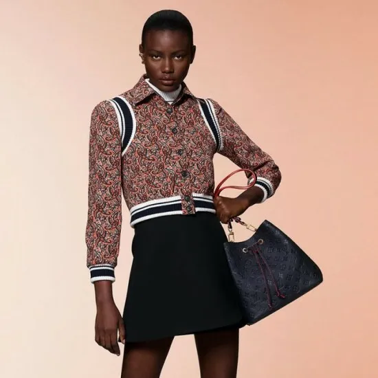 Women NeoNoe Bag Louis Vuitton Louis Vuitton Nono MM Cream M45307 Navy M45306 8211 Louis Vuitton Handbag Store