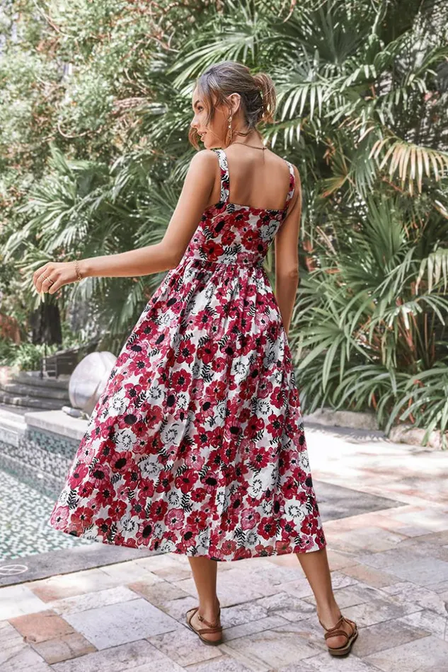 Women New In Dresses Cupshe Clarette Square Neck Ruching AShape Dress Multicolor