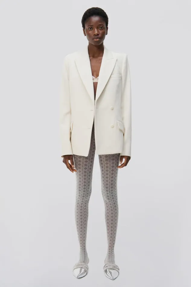 Women Norah Blazer Eggshell Jonathan Simkhai Jackets and Coats