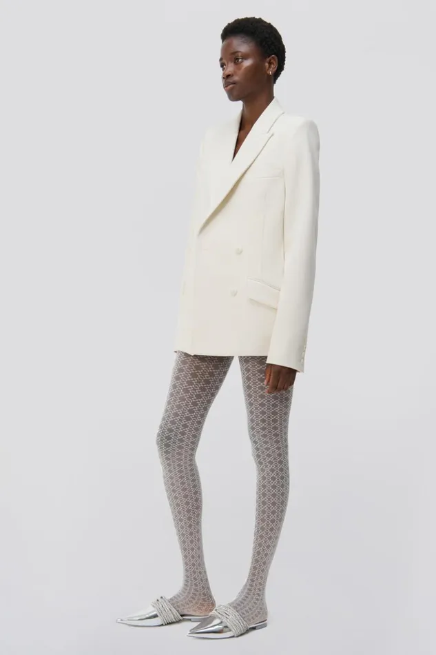 Women Norah Blazer Eggshell Jonathan Simkhai Jackets and Coats