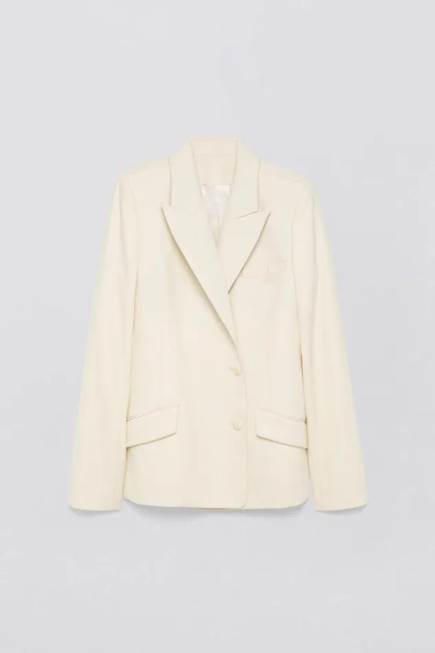 Women Norah Blazer Eggshell Jonathan Simkhai Jackets and Coats