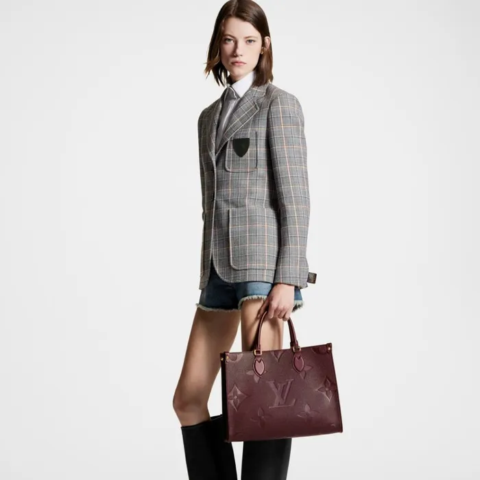 Women Onthego Bag Louis Vuitton Louis Vuitton OnTheGo MM M46601 Wine Red 8211 Louis Vuitton Handbag Store