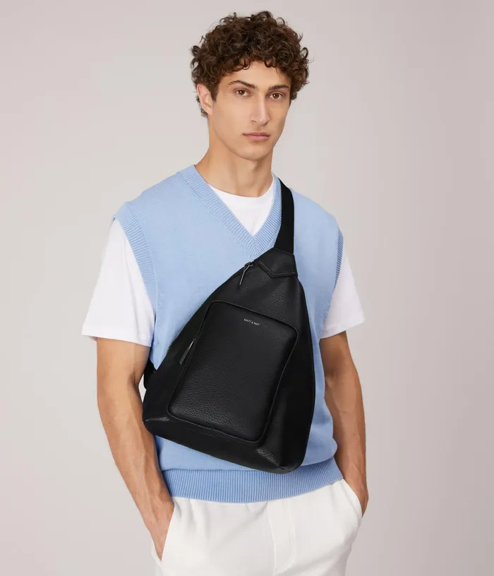 Women Orv Vegan Sling Bag 8211 Dwell Black Matt and Nat Backpacks
