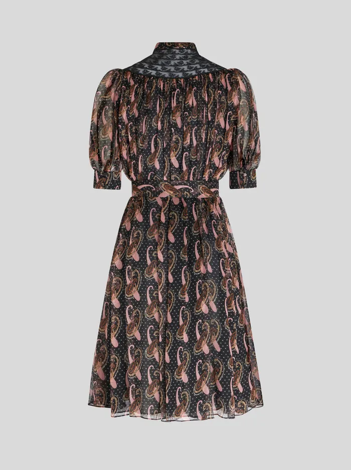 Women Paisley Crepon Mini Dress Etro Dresses