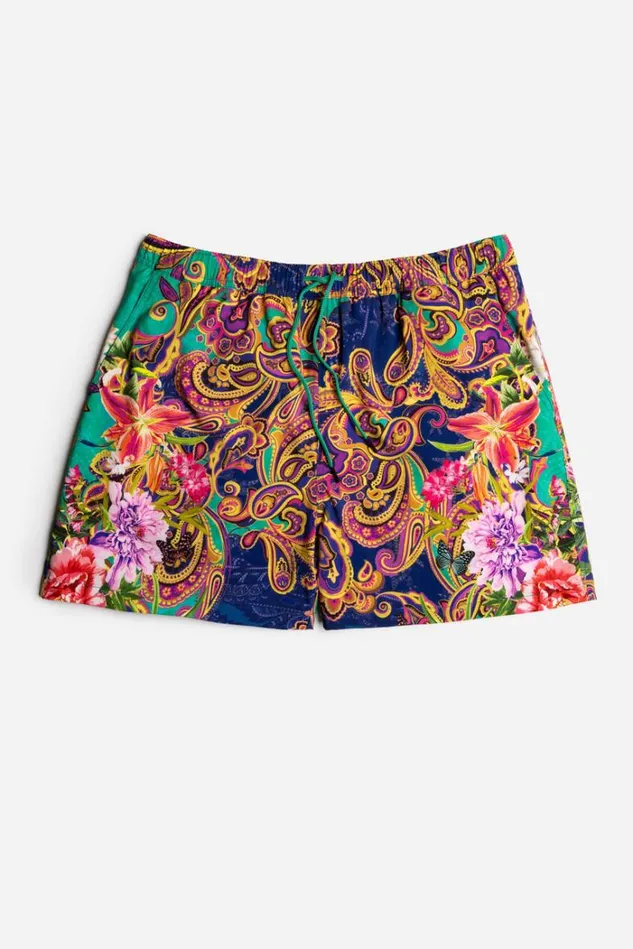 Women PAISLEY HEART MENS SHORT SWIM TRUNK Paisley Heart Johnny Was Swim and Resort Women PAISLEY HEART MENS SHORT SWIM TRUNK Paisley Heart Johnny Was Swim and Resort