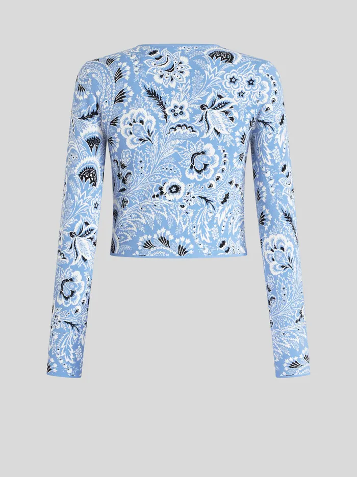 Women Paisley Jacquard Cardigan Etro Knitwear
