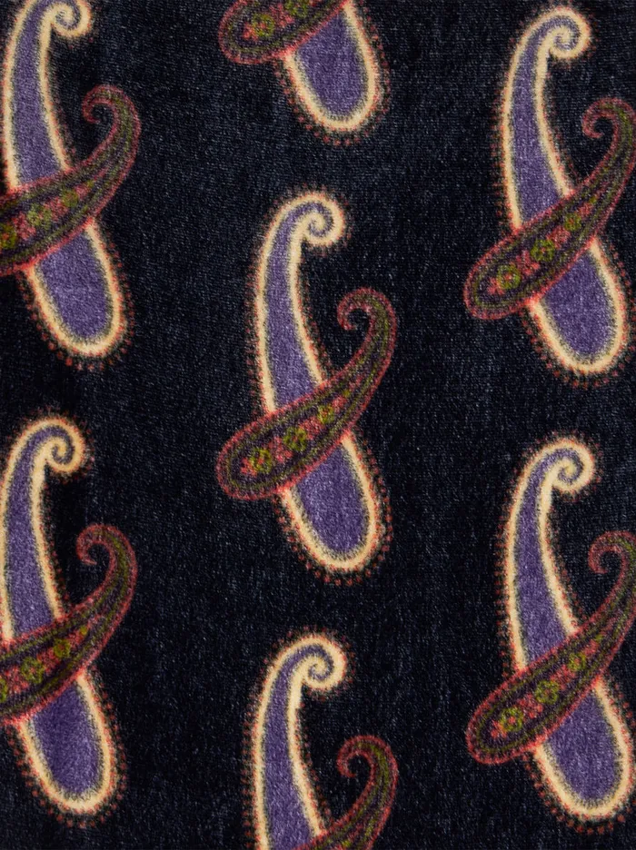 Women Paisley Velvet Palazzo Trousers Etro Trousers