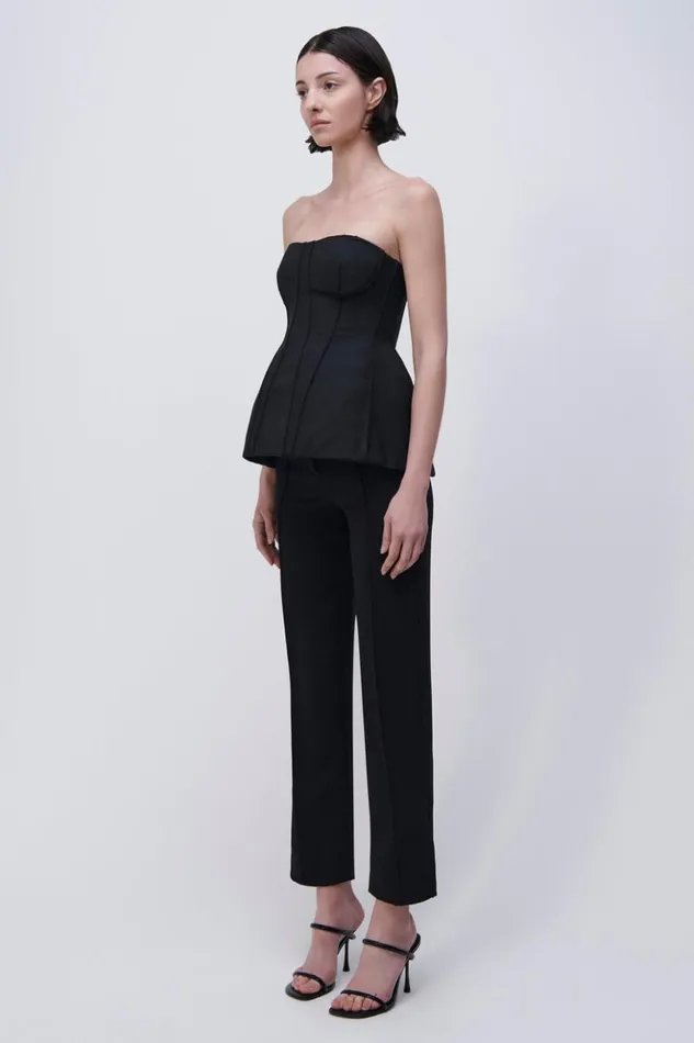 Women Parker Top Black Jonathan Simkhai Tops and Bodysuits