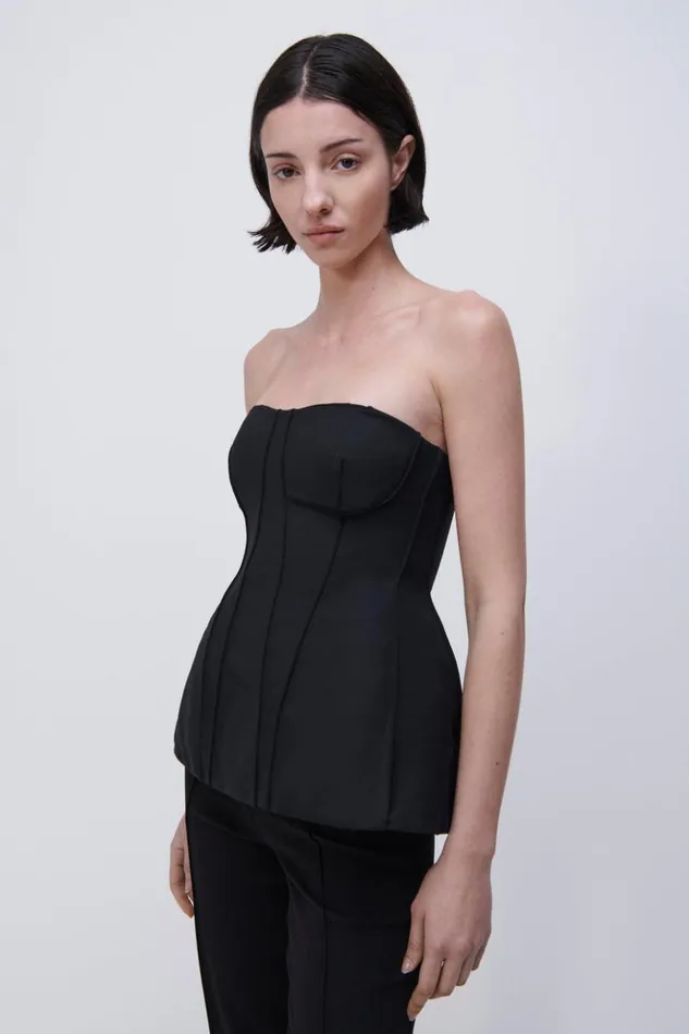 Women Parker Top Black Jonathan Simkhai Tops and Bodysuits
