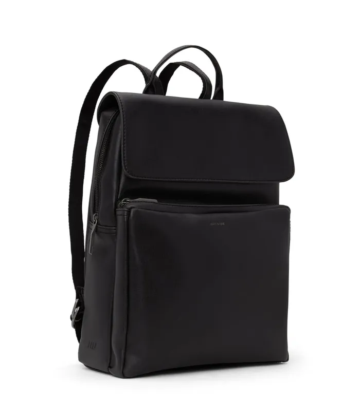 Women Paxx Vegan Backpack 8211 Vintage Black Matt and Nat Diaper Bags