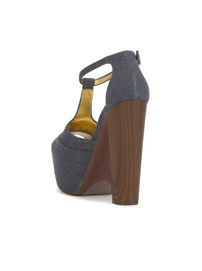 Women Platforms Jessica Simpson Dany Tstrap Platform Sandal In Denim