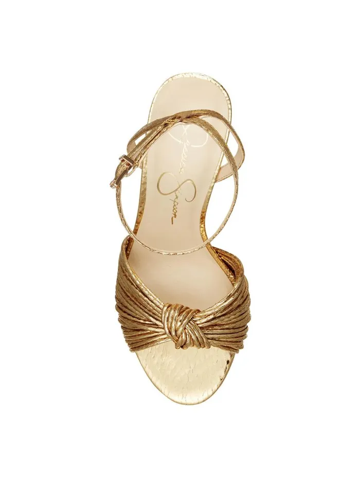 Women Platforms Jessica Simpson Immie Platform Sandal In Gold Snake