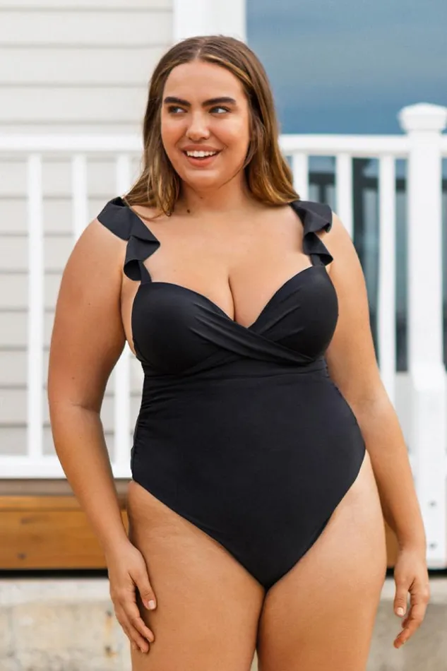 Women Plus Size and Curve Swimsuits Cupshe Serena Black Ruffle Plus Size One Piece Swimsuit Black Women Plus Size and Curve Swimsuits Cupshe Serena Black Ruffle Plus Size One Piece Swimsuit Black