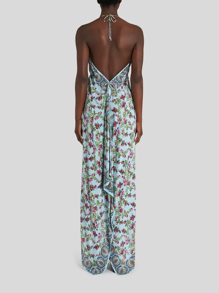 Women Printed Crpe De Chine Beach Dress Etro Dresses