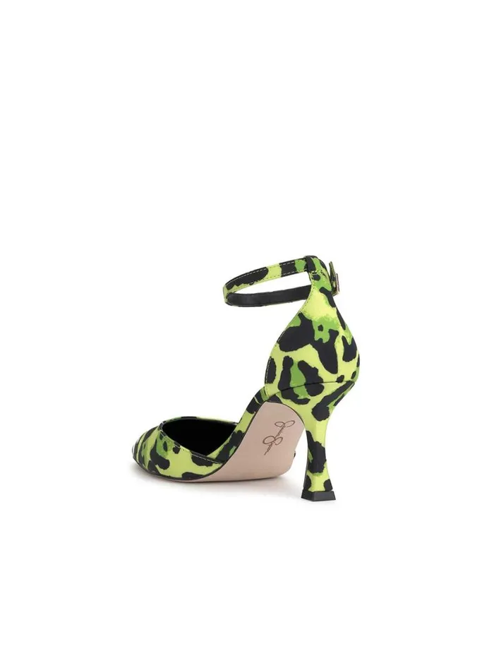 Women Pumps Jessica Simpson Foxena Pointed Toe Pump In Green Leopard