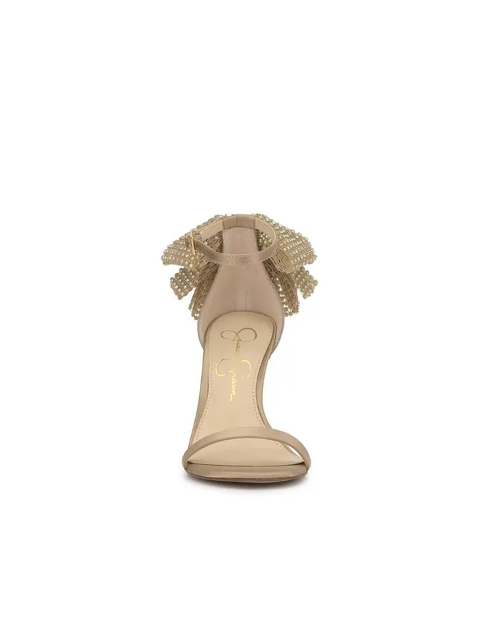 Women Pumps Jessica Simpson Moure Bow Heel In Champagne