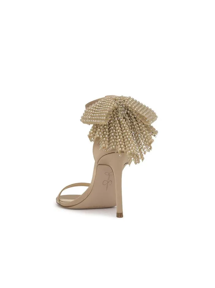 Women Pumps Jessica Simpson Moure Bow Heel In Champagne