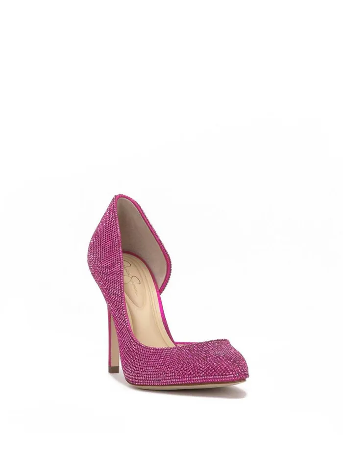 Women Pumps Jessica Simpson Prizma D039Orsay Pump In Valley Pink Sparkle