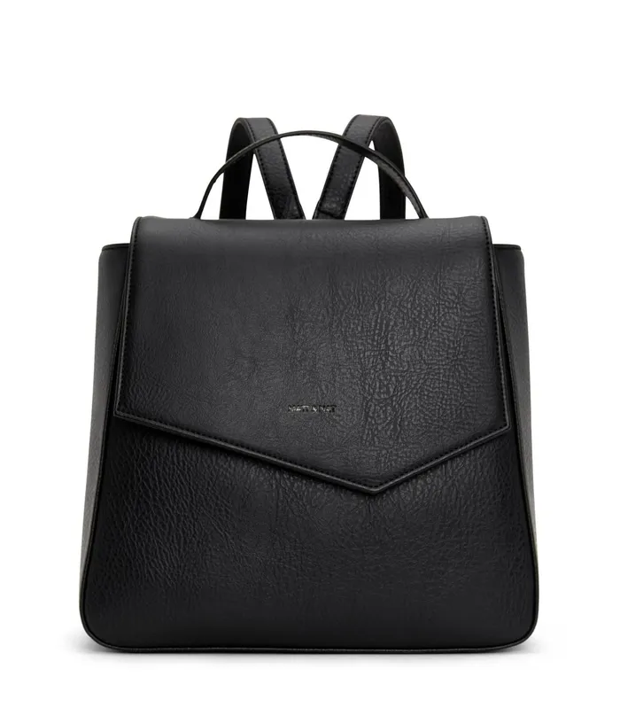 Women Quena Vegan Backpack 8211 Dwell Black Matt and Nat Backpacks