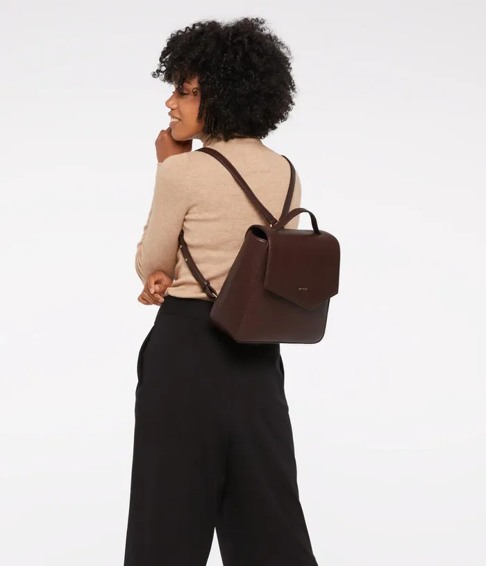 Women Quena Vegan Backpack 8211 Dwell Black Matt and Nat Backpacks