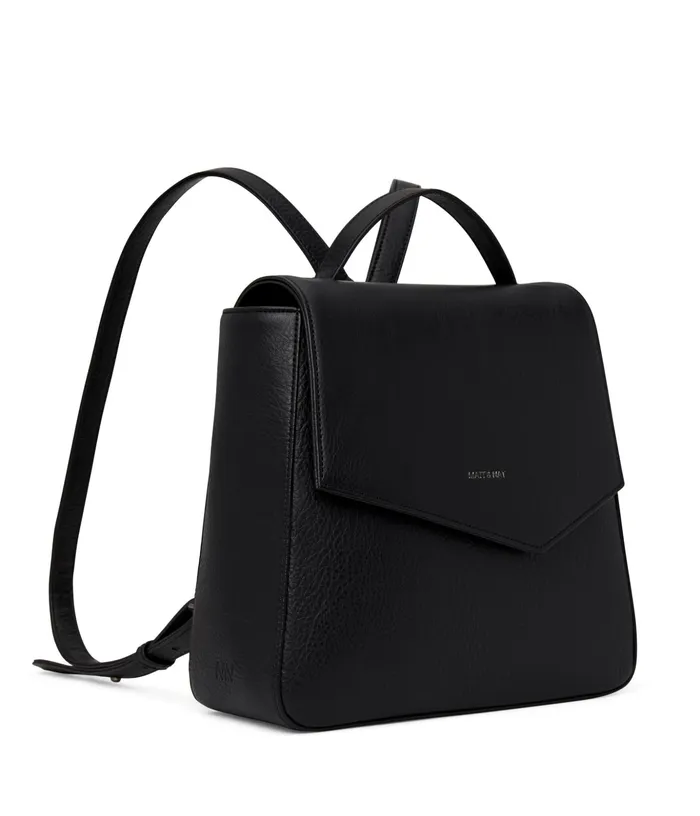 Women Quena Vegan Backpack 8211 Dwell Black Matt and Nat Backpacks