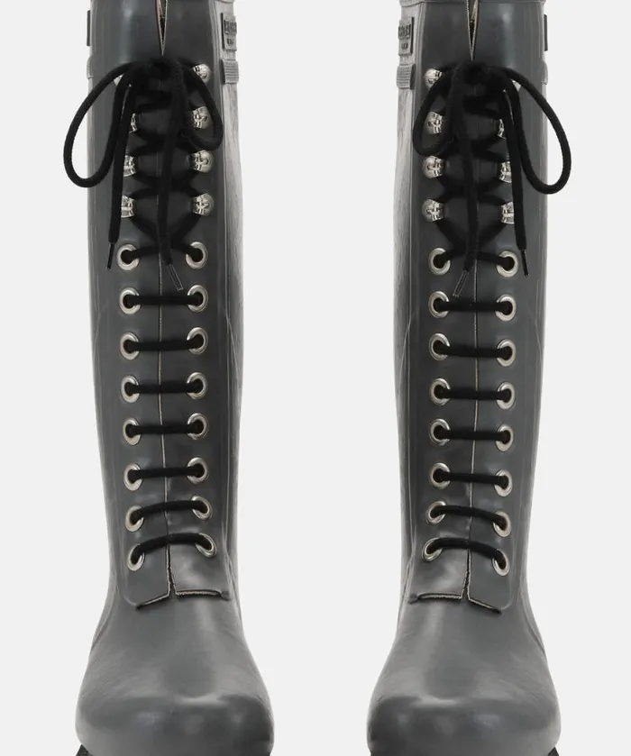 Women Rainboots Long Ilse Jacobsen Long Rubber Boots 8211 Grey