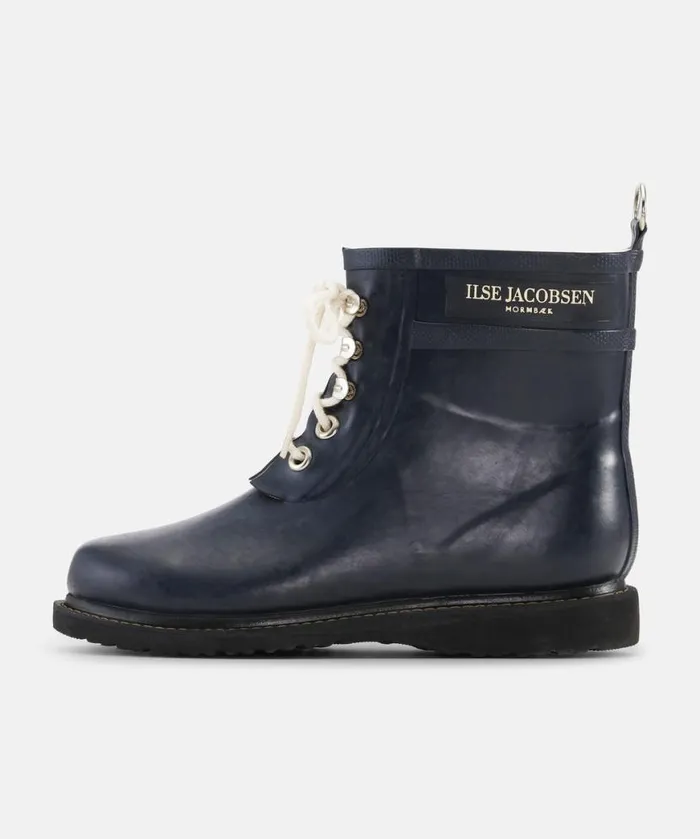 Women Rainboots Short Ilse Jacobsen Short Rubber Boots 8211 Dark Indigo