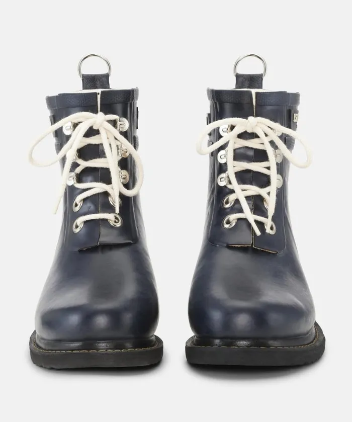 Women Rainboots Short Ilse Jacobsen Short Rubber Boots 8211 Dark Indigo