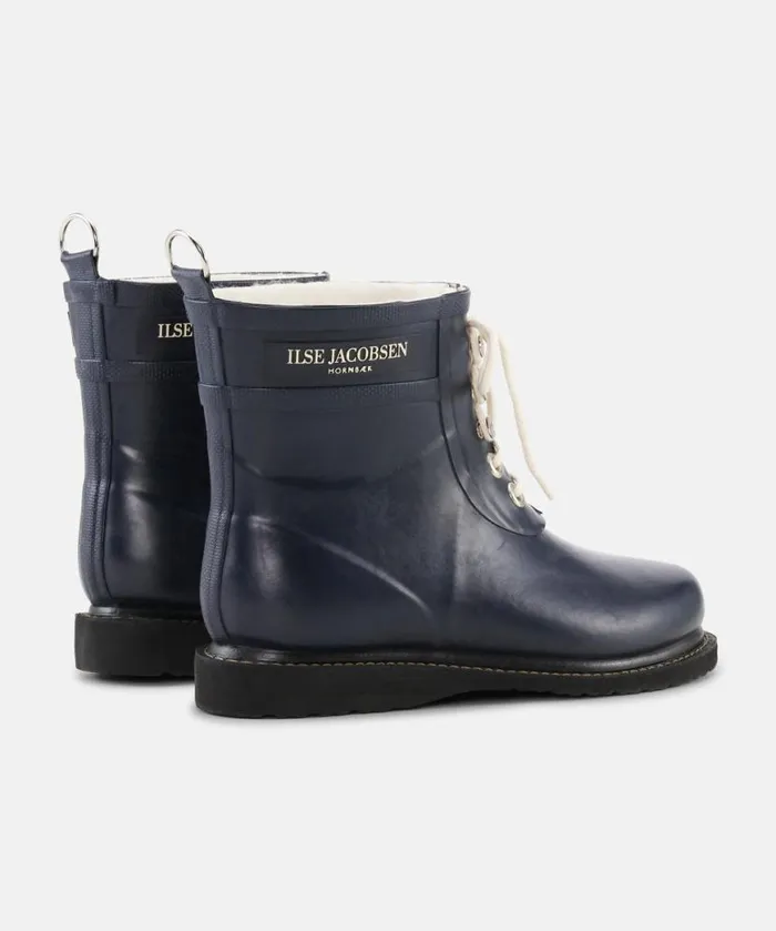Women Rainboots Short Ilse Jacobsen Short Rubber Boots 8211 Dark Indigo