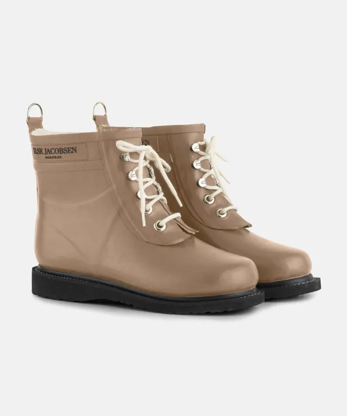 Women Rainboots Short Ilse Jacobsen Short Rubber Boots 8211 Otter
