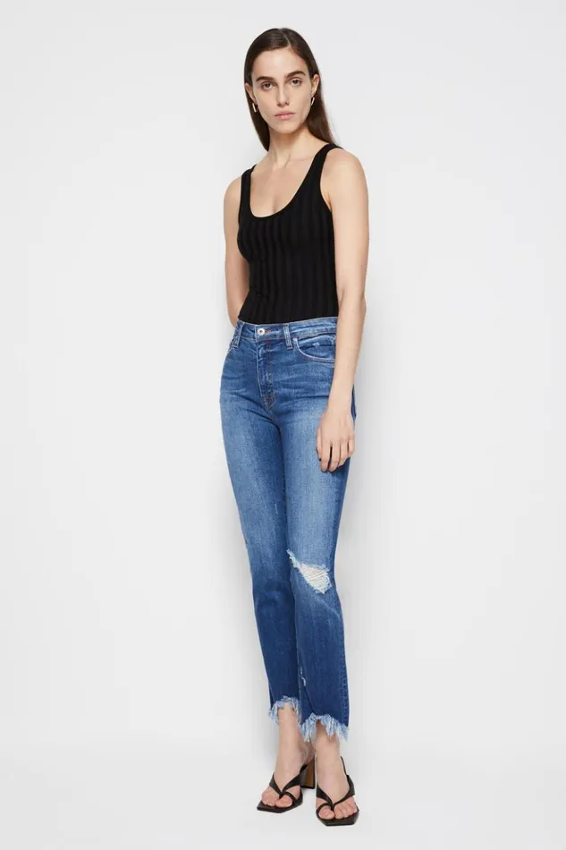 Women River Straight Leg Denim Distressed Atlantic Jonathan Simkhai Pants and Bottoms Women River Straight Leg Denim Distressed Atlantic Jonathan Simkhai Pants and Bottoms