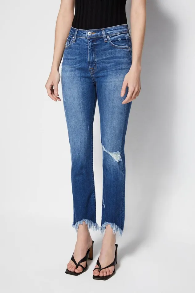 Women River Straight Leg Denim Distressed Atlantic Jonathan Simkhai Pants and Bottoms