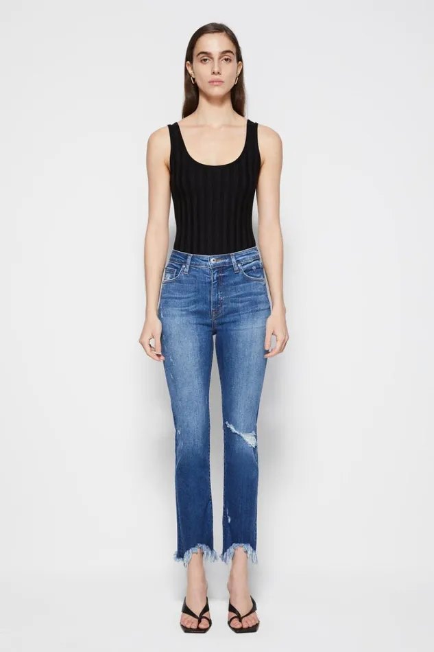 Women River Straight Leg Denim Distressed Atlantic Jonathan Simkhai Pants and Bottoms