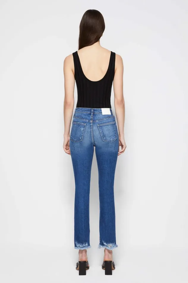 Women River Straight Leg Denim Distressed Atlantic Jonathan Simkhai Pants and Bottoms
