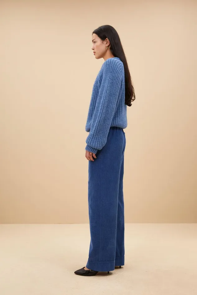 Women Ro Pullover Steel Blue Bybar Pullovers