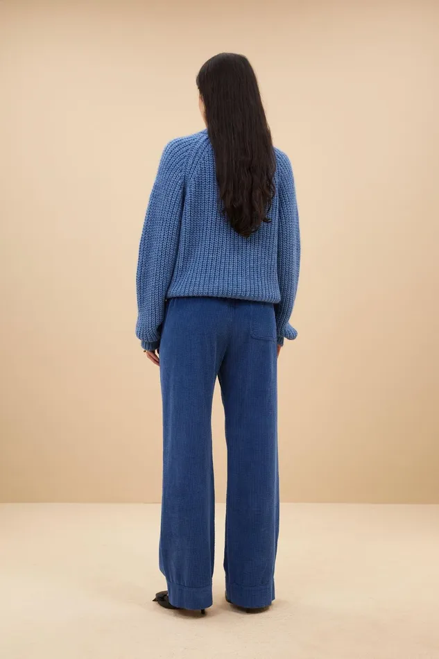 Women Ro Pullover Steel Blue Bybar Pullovers